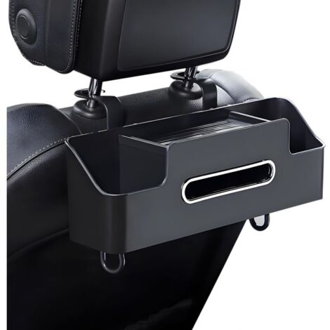 Organizador multifuncional para asiento de coche con porta pañuelos y portavasos colgante