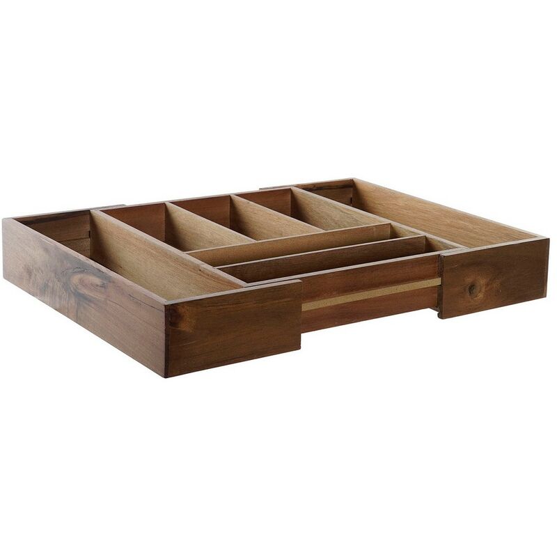 

Organizador para Cubiertos DKD Home Decor Acacia (38.5 x 36.5 x 32 cm)
