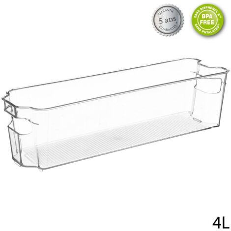 Organizador Para Nevera Pet 37x11cm 4L Transparente