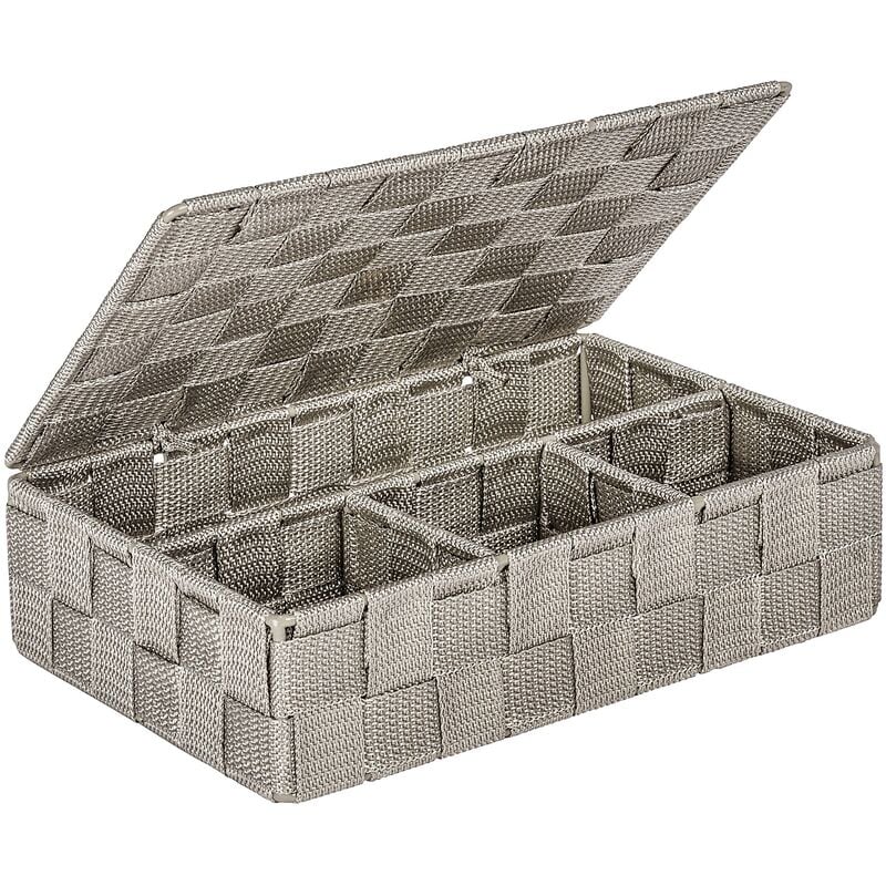 

Organizador Pequeña Con Tapa Adria Gris