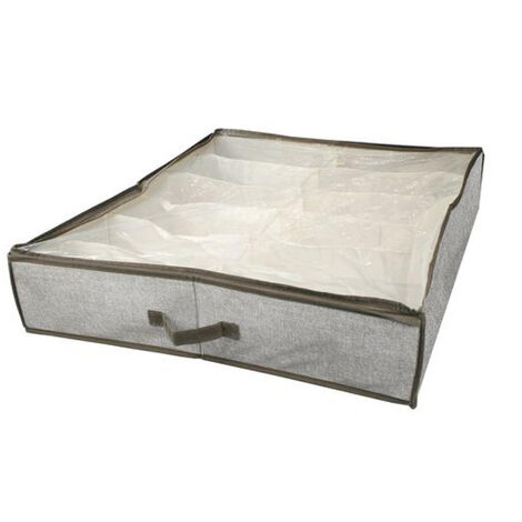 Relaxdays Caja Té, 6 Compartimentos, Organizador Infusiones, Bambú,  Acrílico, con Ventana, 7x23x16 cm, Blanco/Natural