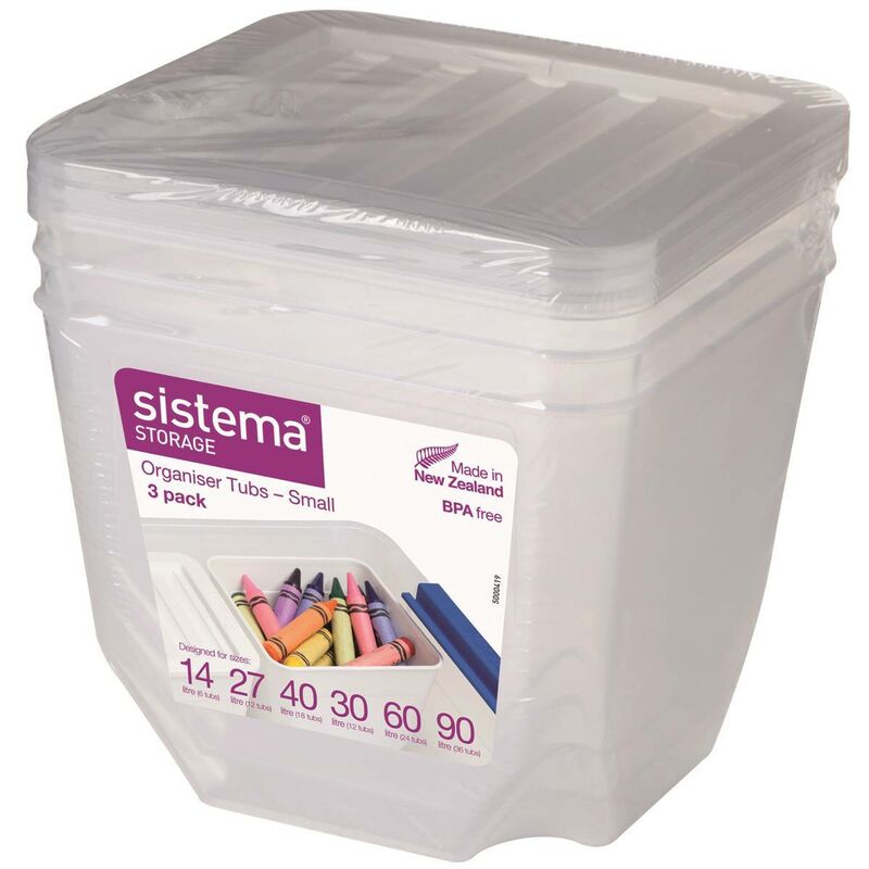 

Organizadores de plástico de 1,3L (3 unidades).