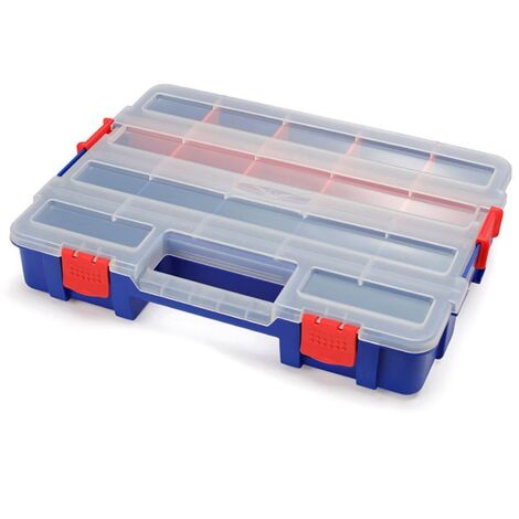 Organizer a scomparti impilabile WORKPRO con coperchio 18 divisioni