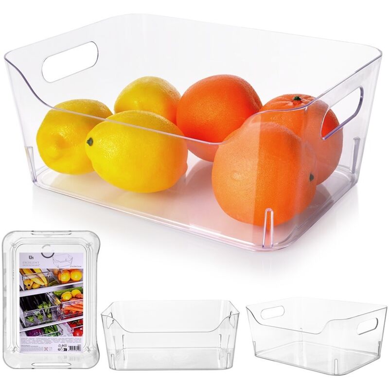 Excellent Houseware - Organizer Aus Transparentem Kunststoff, 7 L