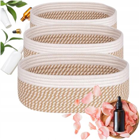 ORGANIZER BOHO SET 3 TL PREMIUM Korb Kosmetik Spielzeug Badezimmerkorb