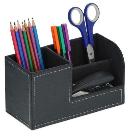 Organizer da scrivania in pelle artificiale