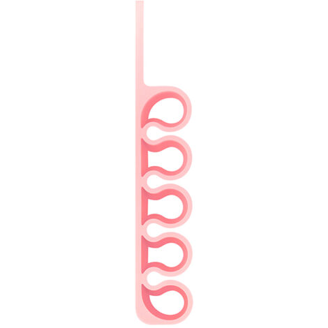 Organizer da ufficio in silicone per cavi, fili e penne, rosa