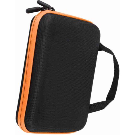 [Organizer für Aromatherapieprodukte] [63 Fächer] Strapazierfähige, tragbare Aufbewahrungstasche aus EVA für ätherische Öle (Orange, 21,5 × 17,2 × 5 cm)