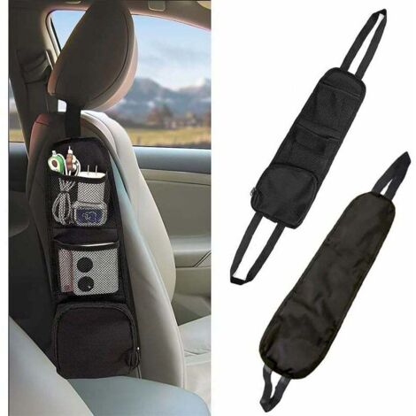Organizer laterale per auto in 2 pezzi, organizer laterale per sedile auto, borsa multifunzionale da appendere per sedile auto, borsa portaoggetti per sedile auto, contenitore per auto