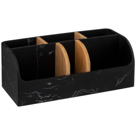 Organizer mit 6 fächern léa schwarz mit marmoreffekt - 5five