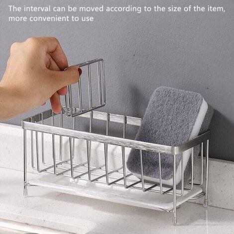 Organizer per lavello da cucina, porta spugne e porta sapone per la cucina, cestino per riporre e organizzare spugne e stampi da cucina