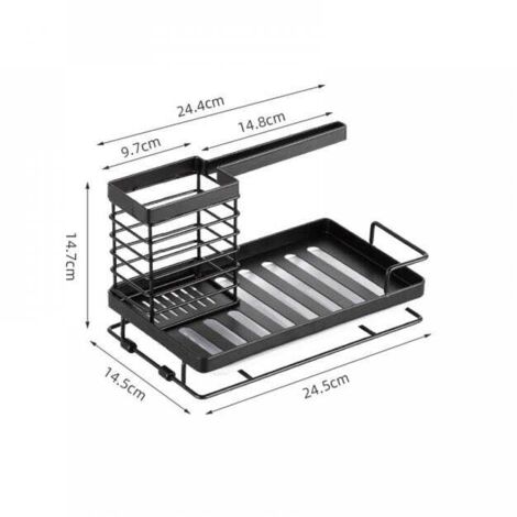Organizer per lavello da cucina, portaspugne da cucina, organizer da cucina in acciaio inossidabile, portaoggetti per lavello antiruggine