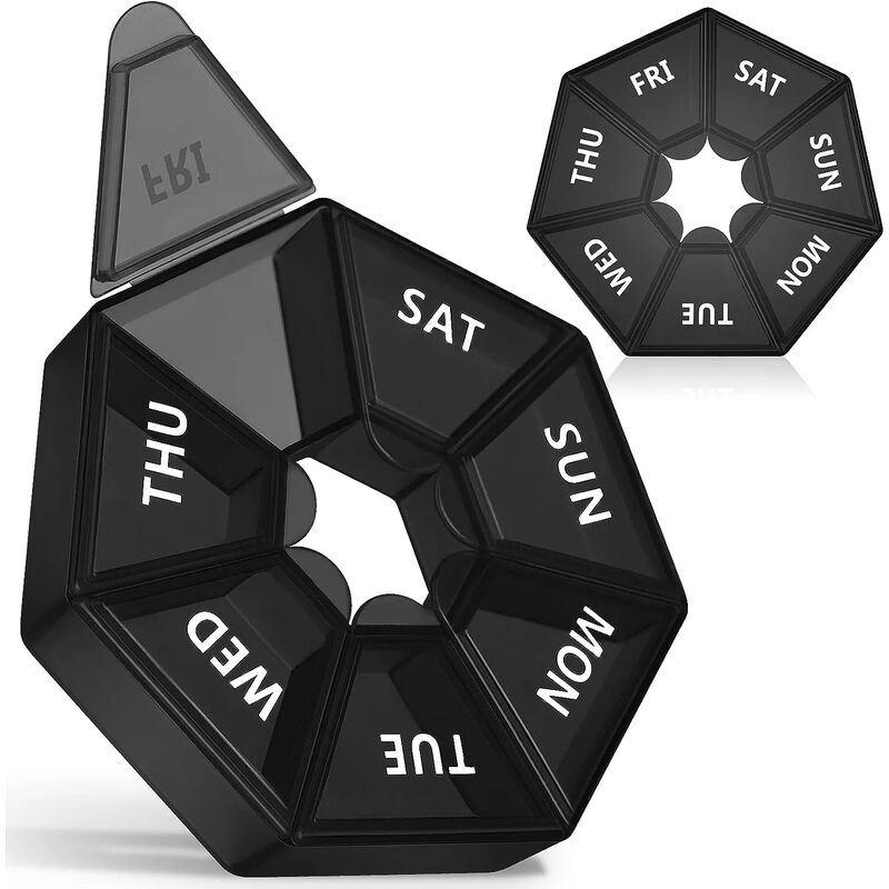 Organizer per pillole settimanale, confezione da 2...