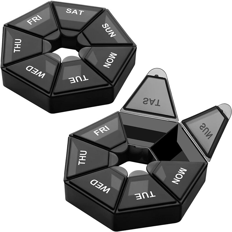 Organizer per pillole settimanale, confezione da 2...