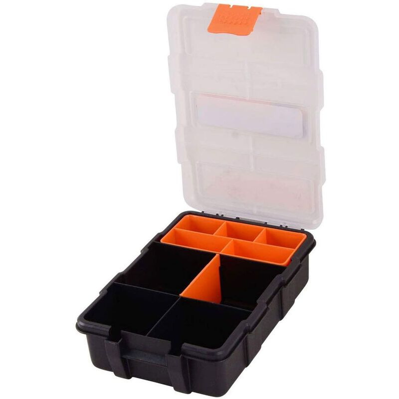 Image of Vetrineinrete - Organizer porta utensili 9 scomparti vani cassetta per attrezzi utensili viti tasselli cassettina in plastica