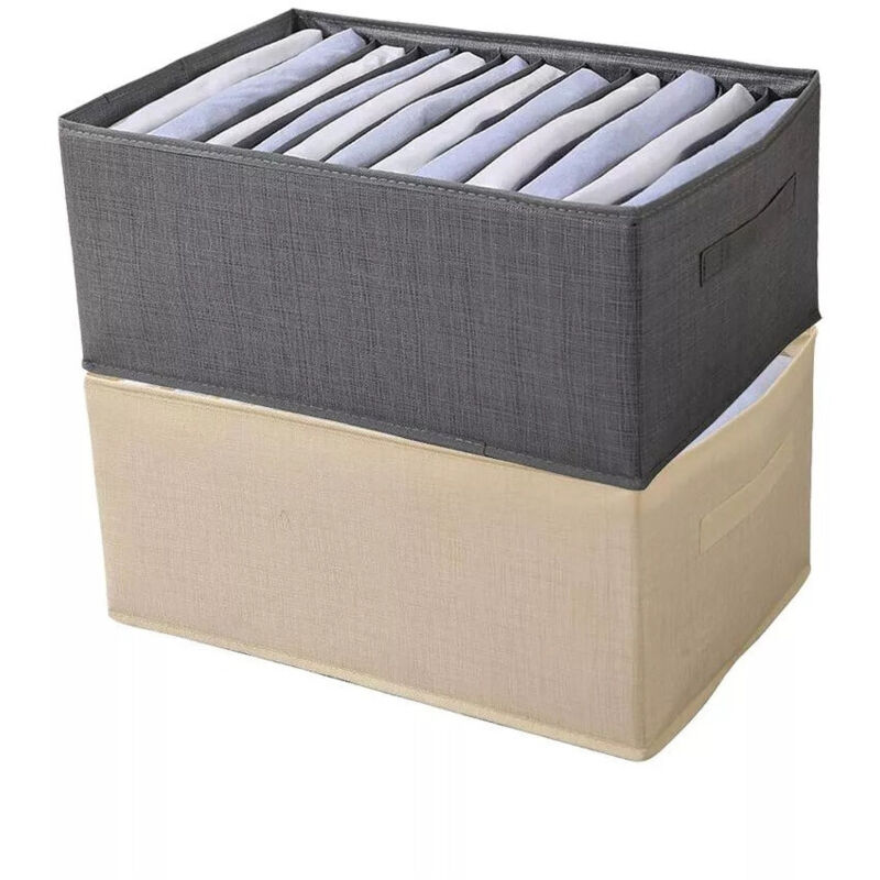 Image of Trade Shop Traesio - Cleafe - Organizer Salvaspazi Armadi Pieghevole 12 Scomparti Contenitore 44x20x30cm 87405 -