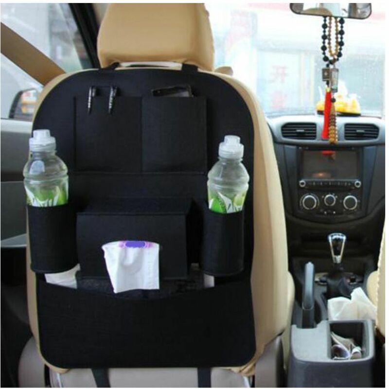 Image of BES - Organizer sedile auto portaoggetti sediolino 6 tasche sacchetto posteiore auto