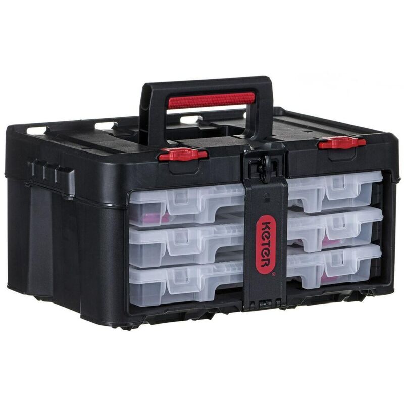 Stack &amp Roll - Set De 3 Organizer Detools De - Keter