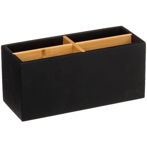Organizzatore a 4 scomparti naturéo nero - 5five