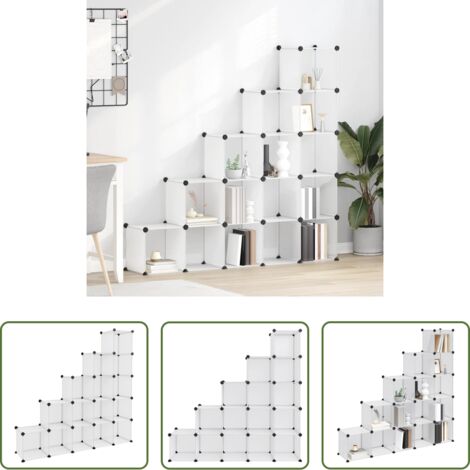 Organizzatore cubi -  Organizzatore Portaoggetti con 15 Cubi Trasparenti in PP