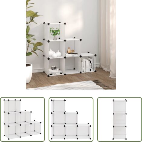 Organizzatore cubi -  Organizzatore Portaoggetti con 6 Cubi Trasparenti in PP
