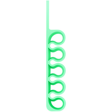 Organizzatore da ufficio in silicone per cavi, fili, penne, verde