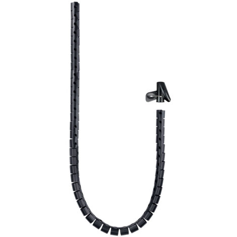 Organizzatore di cavi flessibile 25 mm 3m Nero Nanocable 10.36.0003-bk