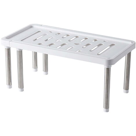 Organizzatore espandibile per il piano cucina, organizer impilabile per ripiani dell'armadio, scaffale/scaffale salvaspazio, adatto per l'organizzazione del bagno/ufficio.