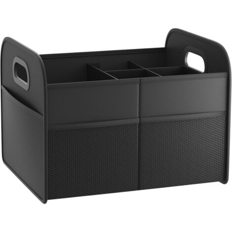 Organizzatore per bagagliaio auto, adatto a SUV, furgoni e camion, misura standard, nero.