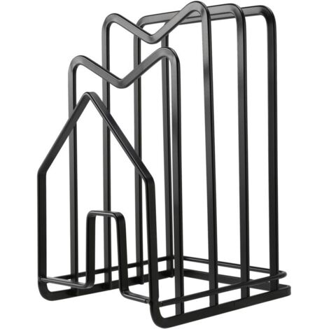 Organizzatore per taglieri, supporto per piano di lavoro della cucina, pentole, padelle, coperchi, piatto in acciaio