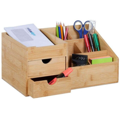 Organizzazione scrivania con 2 cassetti