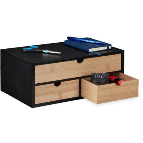 Organizzazione scrivania con 3 cassetti