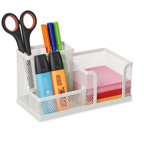 Organizzazione scrivania con 3 scomparti