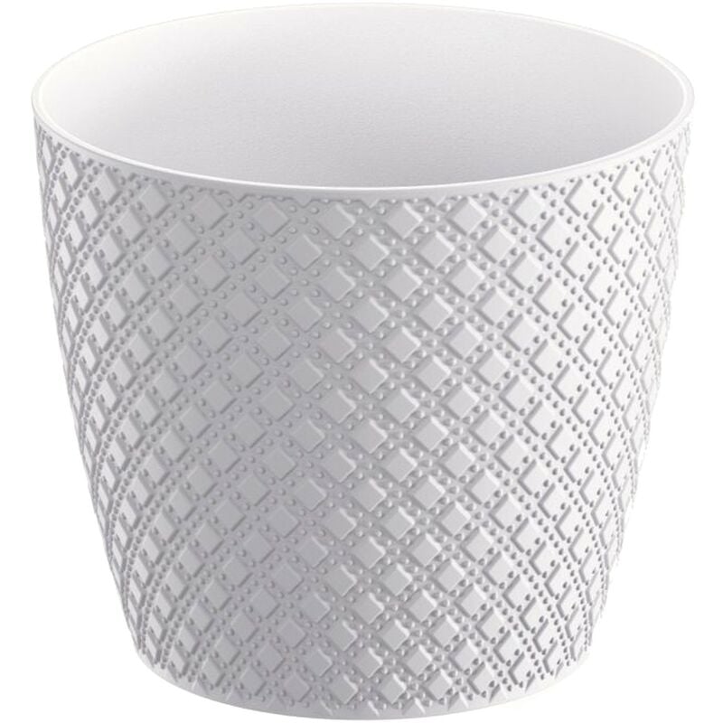 Prosperplast - Orient 5,4L pot, dimensions (mm) 218x218x193, couleur blanche