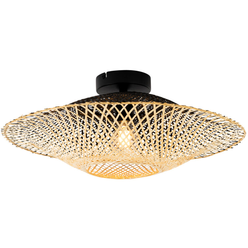 Qazqa Orientalische Außendeckenleuchte Bambus 50 Cm Ip44 - Rina