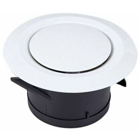 Orifices d'aspiration et de soufflage Diffuseurs à 100 disques - Grille de ventilation ronde en plastique réglable - Ventilation par ventilateur