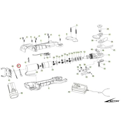 ORIGINAL ACTIVE ciseaux à carte électronique 2.4 G modèle tigercut 32 026323