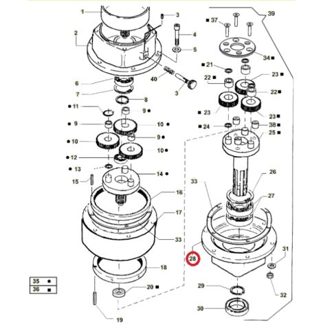 ORIGINAL ACTIVE perceuse modèles t143 - t152 020792 couvercle inférieur de la boîte de vitesses
