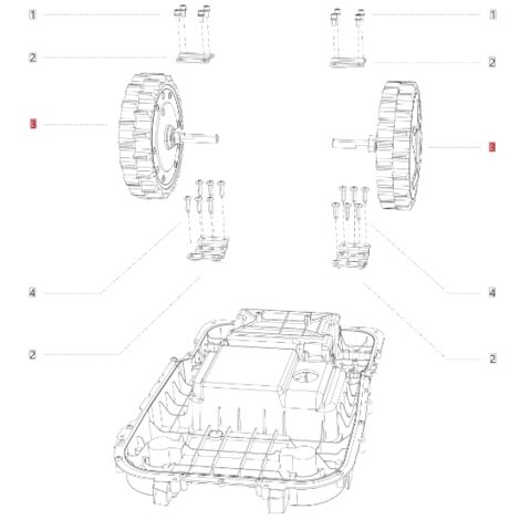 ORIGINAL BLUERBIRD Hinterradmotor NAVIMOW Roboter-Rasenmäher AB.50.0016.75