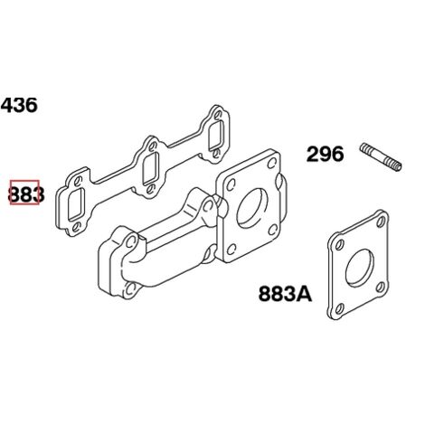 Original BRIGGS & STRATTON Rasenmähermotor Einlassdichtung