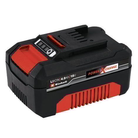 Original Einhell 18V 4,0 Ah Ah Power X-Change Akku (18V, für alle PXC-Geräte, Ladezustandsanzeige, Batteriemanagementsystem, situativ angepasste Ladezyklen, ohne Ladegerät)