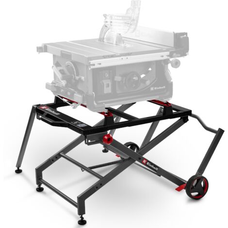 Original Einhell Sägen-Untergestell E-Stand TSS (Untergestell für Tischkreissägen, klappbar, Tragegriff, Räder, robuste Stahlkonstruktion, stabiler Stand)