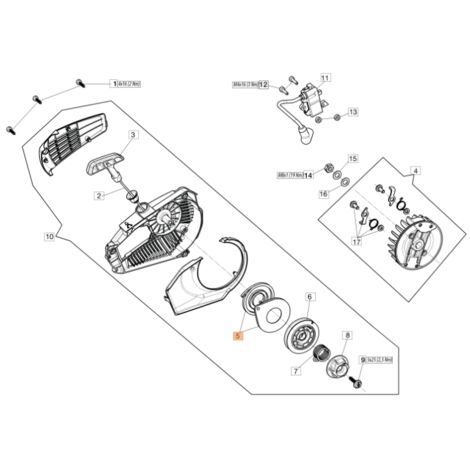 ORIGINAL EMAK 50290107R GST250 chainsaw starter spring