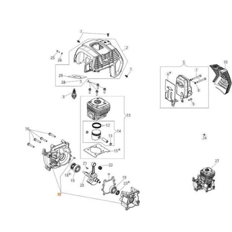 ORIGINAL EMAK HALBES KURBELGEHÄUSEPAAR 61452001BR