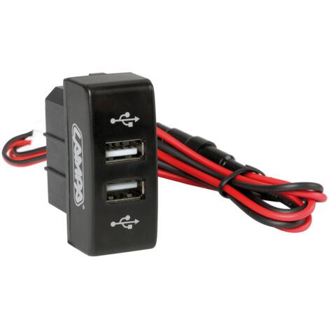 Original-Fit, doppia presa USB, 12/24V, compatibile con Mercedes