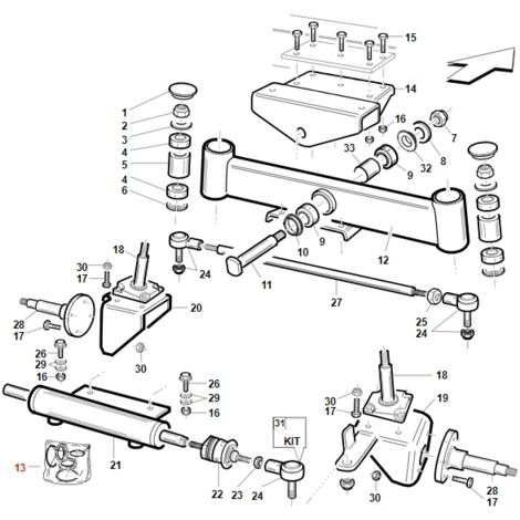 ORIGINAL GIANNI FERRARI BFB 95599610000 PG ORIGINAL kit de joints de vérin de direction