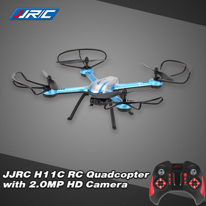 

Original JJR / C H11C 2.4G 4CH 6-Axis Gyro CF modo One Key Return RC Quadcopter con camara HD de 2.0MP, Azul