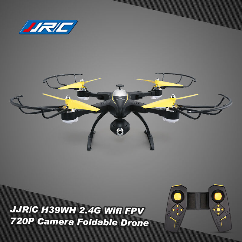 

Jjrc - Original JJR / C H39WH Wifi FPV 720P Camara plegable Drone 2.4G 4CH 6-aixs Gyro RC Selfie Modo de belleza Quadcopter RTF, Negro