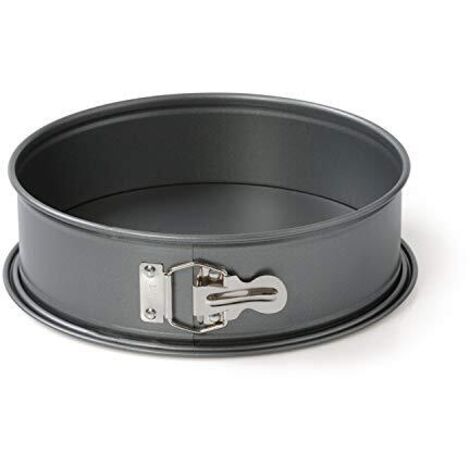ORIGINAL KAISER Gourmet - Teglia apribile, 20 cm, rotonda, fondo piatto, rotondo, antiaderente, a prova di perdite, resistente al calore fino a 230 °C, colore: Grigio