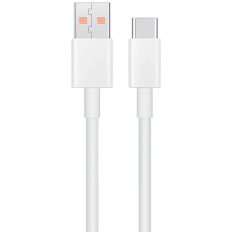 Original Ladekabel / Datenkabel USB-KABEL - Xiaomi USB-A - USB-C 6A 1 m Weiß